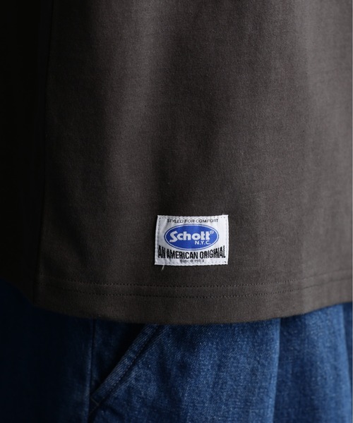 schott(ショット)の「【WEB LIMITED】Schott/ショット/LS T-SHIRT AMERICAN TRAD EAGLE/アメリカントラッド イーグル ロンT(Tシャツ/カットソー・メンズ・オレンジ/ブルーグレー/チャコールグレー・2XL/XL/L/M)」の12枚目の写真