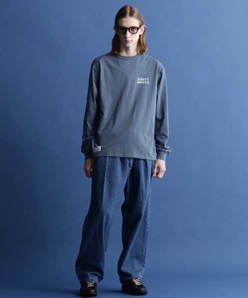 schott(ショット)の「【WEB LIMITED】Schott/ショット/LS T-SHIRT AMERICAN TRAD EAGLE/アメリカントラッド イーグル ロンT(Tシャツ/カットソー・メンズ・オレンジ/ブルーグレー/チャコールグレー・2XL/XL/L/M)」の15枚目の写真