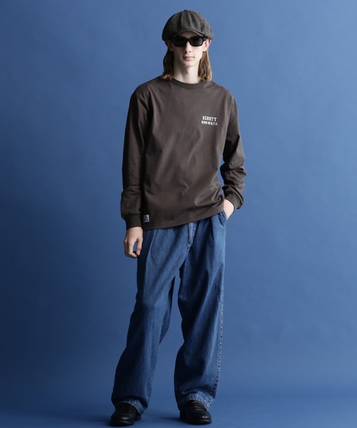 schott(ショット)の「【WEB LIMITED】Schott/ショット/LS T-SHIRT AMERICAN TRAD EAGLE/アメリカントラッド イーグル ロンT(Tシャツ/カットソー・メンズ・オレンジ/ブルーグレー/チャコールグレー・2XL/XL/L/M)」の14枚目の写真