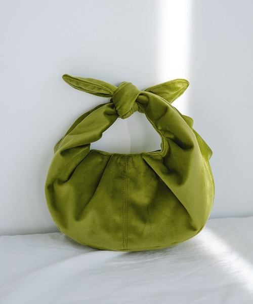 e/rm（イーアールエム）の「【e/rm】ベロアムスビバッグ（ハンドバッグ・レディース・グレー系その他/グリーン系その他4・FREE）」の2枚目の写真