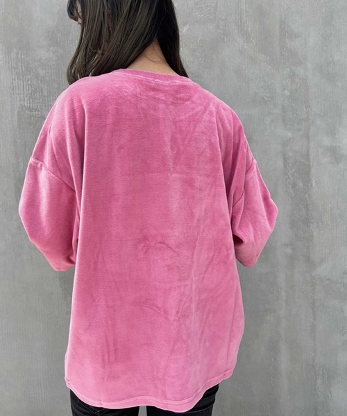 SPIGA(スピーガ)の「転写プリントベロアBigT(Tシャツ/カットソー・レディース・ピンク/パープル/ブラック・FREE)」の17枚目の写真