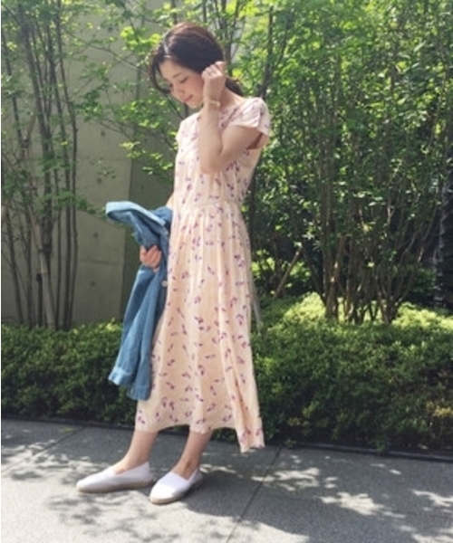 Kastane（カスタネ）の「【Kastane】ハシゴレースワンピース（ワンピース・レディース・その他16/オフホワイト/ネイビー・FREE）」の3枚目の写真