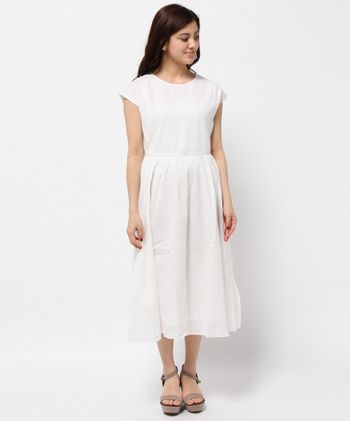 Kastane（カスタネ）の「【Kastane】ハシゴレースワンピース（ワンピース・レディース・その他16/オフホワイト/ネイビー・FREE）」の11枚目の写真