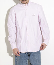 GLOSTER | 【GLOSTER/グロスター】フレンチブルドッグ刺繍 ボタンダウンシャツ ワンポイント刺繍 定番(シャツ/ブラウス)