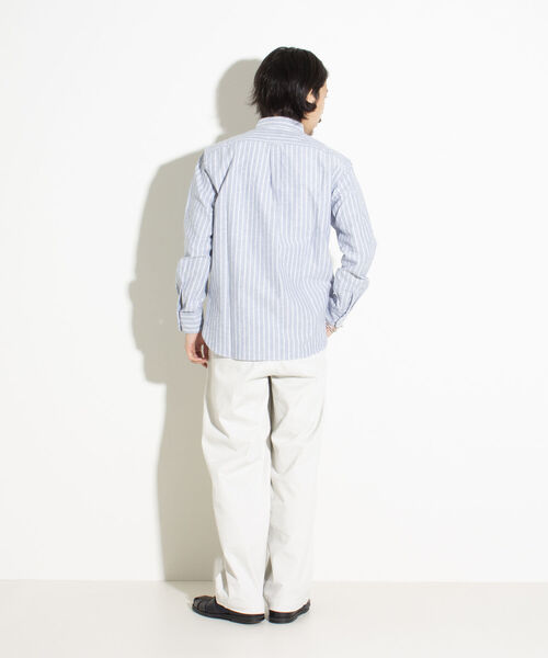 GLOSTER（グロスター）の「【GLOSTER/グロスター】フレンチブルドッグ刺繍 ボタンダウンシャツ ワンポイント刺繍（シャツ/ブラウス・メンズ・ピンク/ホワイト/ブルー系その他/ホワイト系その他・S/M/L）」の20枚目の写真