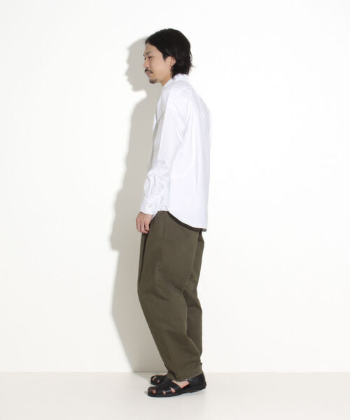 GLOSTER（グロスター）の「【GLOSTER/グロスター】フレンチブルドッグ刺繍 ボタンダウンシャツ ワンポイント刺繍（シャツ/ブラウス・メンズ・ピンク/ホワイト/ブルー系その他/ホワイト系その他・S/M/L）」の8枚目の写真