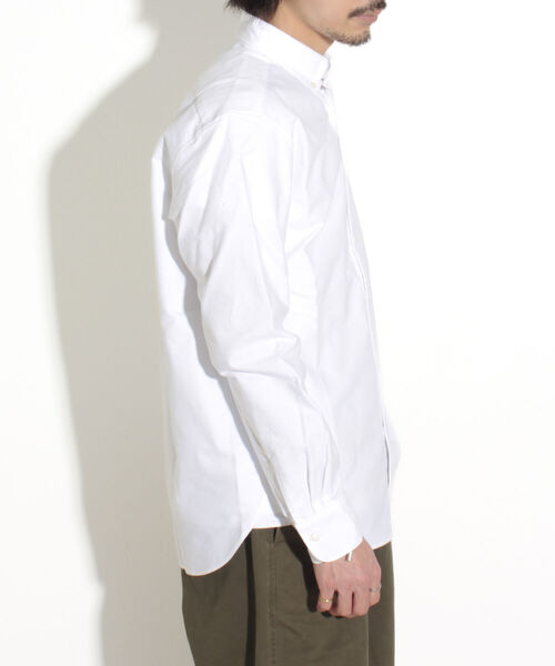 GLOSTER（グロスター）の「【GLOSTER/グロスター】フレンチブルドッグ刺繍 ボタンダウンシャツ ワンポイント刺繍（シャツ/ブラウス・メンズ・ピンク/ホワイト/ブルー系その他/ホワイト系その他・S/M/L）」の11枚目の写真