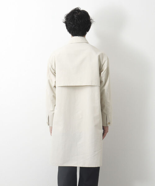 NOLLEY'S goodman（ノーリーズグッドマン）の「【WORK ABOUT/ワークアバウト】WIND SURF COAT ステンカラーコート バルカラー（ステンカラーコート・メンズ・オフホワイト/ベージュ/ネイビー/ブラック/サックスブルー・S/M/L）」の20枚目の写真