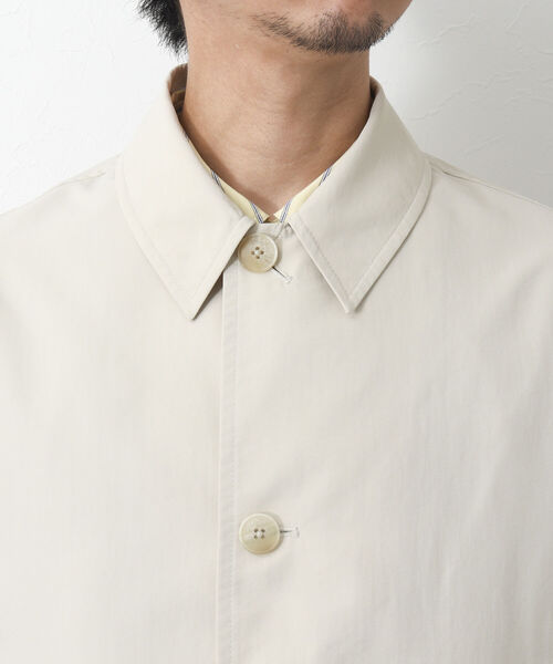 NOLLEY'S goodman（ノーリーズグッドマン）の「【WORK ABOUT/ワークアバウト】WIND SURF COAT ステンカラーコート バルカラー（ステンカラーコート・メンズ・オフホワイト/ベージュ/ネイビー/ブラック/サックスブルー・S/M/L）」の17枚目の写真