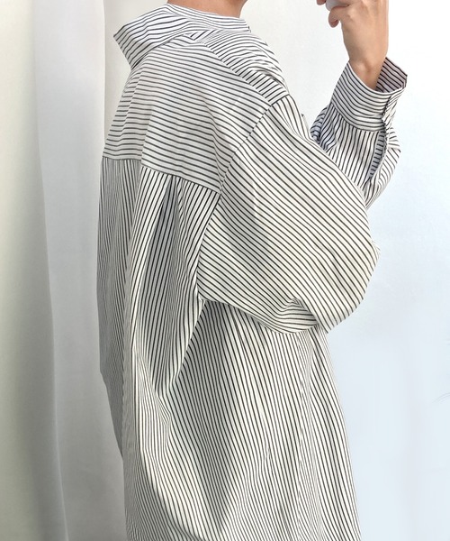 fd style(エフディ スタイル)の「デュオルーズフィットロングシャツ(シャツ/ブラウス・レディース・White/PINK/LT.Blue・FREE)」の18枚目の写真