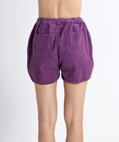 ROXY（ロキシー）の「GRAVEL COLOR/ロキシーコーデュロイショーツ（その他パンツ・レディース・パープル/イエロー・MEDIUM/LARGE/SMALL）」の3枚目の写真