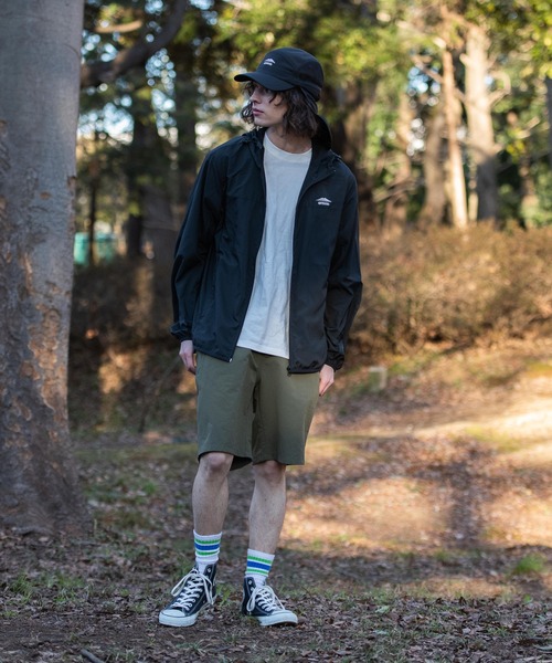 OUTDOOR PRODUCTS APPAREL（アウトドアプロダクツアパレル）の「撥水　防花粉　紫外線対策　透湿　パッカブル　リップストップパッカブルパーカー（パーカー・メンズ・ブラック/チャコールグレー/カーキ/ベージュ/ライトグリーン/ライトベージュ・MEDIUM/X-LARGE/LARGE）」の20枚目の写真