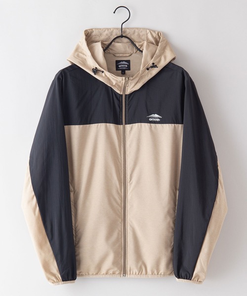 OUTDOOR PRODUCTS APPAREL（アウトドアプロダクツアパレル）の「撥水　防花粉　紫外線対策　透湿　パッカブル　リップストップパッカブルパーカー（パーカー・メンズ・ブラック/チャコールグレー/カーキ/ベージュ/ライトグリーン/ライトベージュ・MEDIUM/X-LARGE/LARGE）」の9枚目の写真