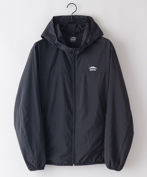 OUTDOOR PRODUCTS APPAREL（アウトドアプロダクツアパレル）の「撥水　防花粉　紫外線対策　透湿　パッカブル　リップストップパッカブルパーカー（パーカー・メンズ・ブラック/チャコールグレー/カーキ/ベージュ/ライトグリーン/ライトベージュ・MEDIUM/X-LARGE/LARGE）」の7枚目の写真