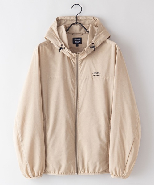 OUTDOOR PRODUCTS APPAREL（アウトドアプロダクツアパレル）の「撥水　防花粉　紫外線対策　透湿　パッカブル　リップストップパッカブルパーカー（パーカー・メンズ・ブラック/チャコールグレー/カーキ/ベージュ/ライトグリーン/ライトベージュ・MEDIUM/X-LARGE/LARGE）」の10枚目の写真