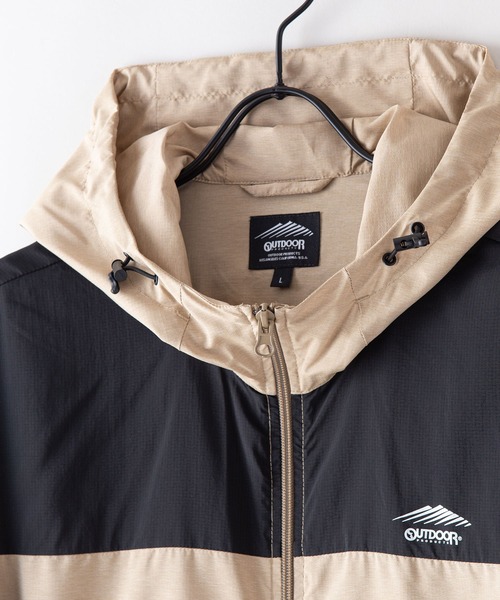 OUTDOOR PRODUCTS APPAREL（アウトドアプロダクツアパレル）の「撥水　防花粉　紫外線対策　透湿　パッカブル　リップストップパッカブルパーカー（パーカー・メンズ・ブラック/チャコールグレー/カーキ/ベージュ/ライトグリーン/ライトベージュ・MEDIUM/X-LARGE/LARGE）」の13枚目の写真