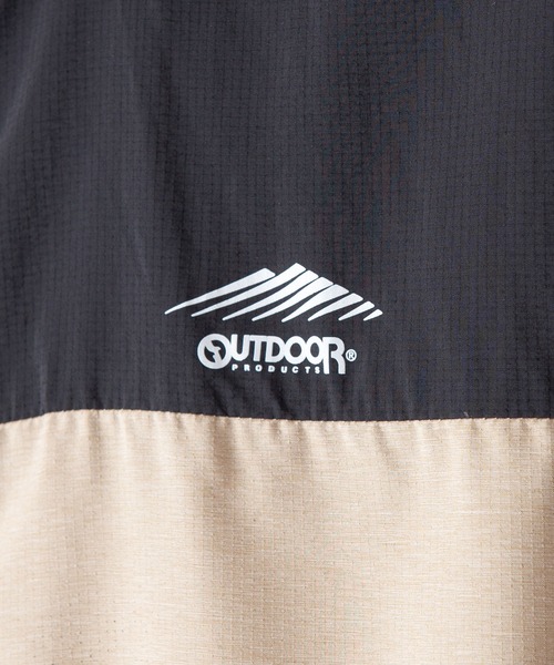 OUTDOOR PRODUCTS APPAREL（アウトドアプロダクツアパレル）の「撥水　防花粉　紫外線対策　透湿　パッカブル　リップストップパッカブルパーカー（パーカー・メンズ・ブラック/チャコールグレー/カーキ/ベージュ/ライトグリーン/ライトベージュ・MEDIUM/X-LARGE/LARGE）」の14枚目の写真