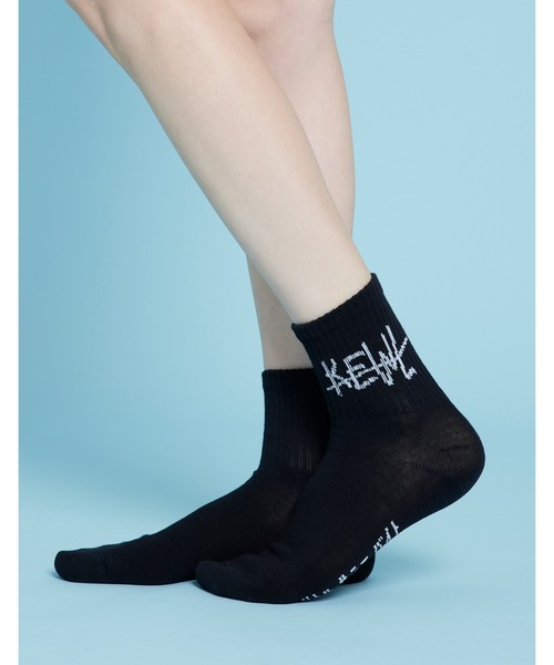 Little sunny bite（リトルサニーバイト）の「Kewi socks（ソックス/靴下・レディース・ホワイト/グリーン/ブラック・FREE）」の2枚目の写真