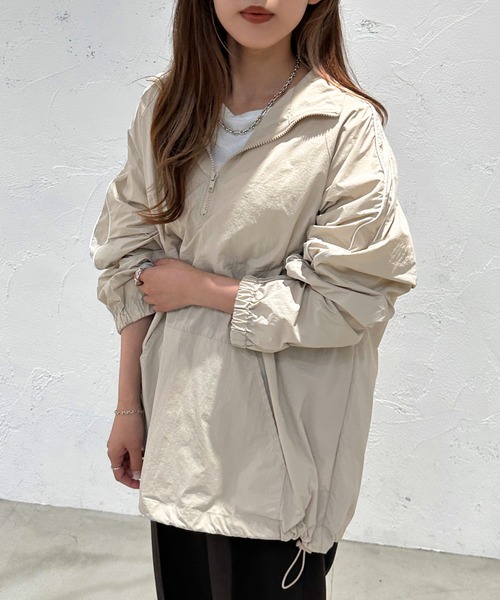 apres jour mignon(アプレジュールミニョン)の「パイピングアノラック【ZOZOTOWN限定アイテム】(ナイロンジャケット・レディース・オレンジ/オフホワイト/グレー系その他/ブラック/ネイビー・X-LARGE/フリー)」の16枚目の写真