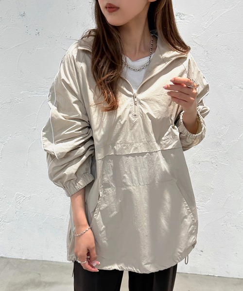 apres jour mignon(アプレジュールミニョン)の「パイピングアノラック【ZOZOTOWN限定アイテム】(ナイロンジャケット・レディース・オレンジ/オフホワイト/グレー系その他/ブラック/ネイビー・X-LARGE/フリー)」の17枚目の写真