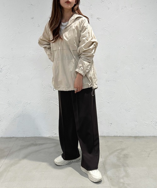 apres jour mignon(アプレジュールミニョン)の「パイピングアノラック【ZOZOTOWN限定アイテム】(ナイロンジャケット・レディース・オレンジ/オフホワイト/グレー系その他/ブラック/ネイビー・X-LARGE/フリー)」の20枚目の写真