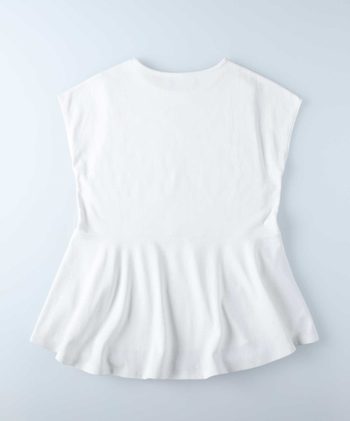 HONEYSUCKLE ROSE（ハニーサックルローズ）の「【HONEYSUCKLE ROSE】ドレスＴペプラム半袖Ｔ（Tシャツ/カットソー・レディース・ホワイト/ダークグレー/ブラック・S/M/L/XL）」の19枚目の写真