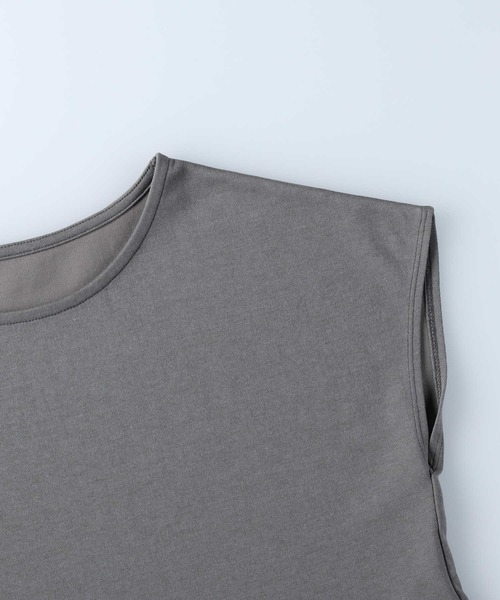 HONEYSUCKLE ROSE（ハニーサックルローズ）の「【HONEYSUCKLE ROSE】ドレスＴペプラム半袖Ｔ（Tシャツ/カットソー・レディース・ホワイト/ダークグレー/ブラック・S/M/L/XL）」の12枚目の写真