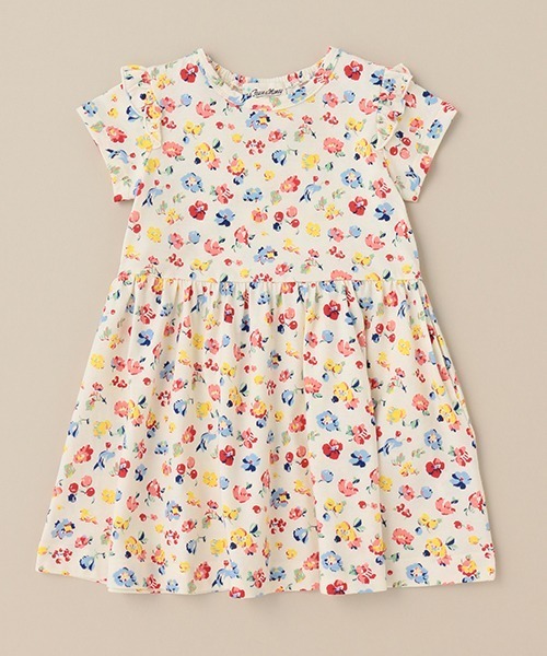 Love&Peace&Money(ラブアンドピースアンドマネー)の「flower garden半袖ワンピース(ワンピース・キッズ・マルチ・80cm/90cm/100cm/110cm/120cm/130cm)」の1枚目の写真