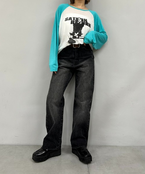 WHO'S WHO gallery(フーズフーギャラリー)の「シャーロットシアーラグランロンT(Tシャツ/カットソー・レディース・ブラック/ミント・FREE)」の11枚目の写真