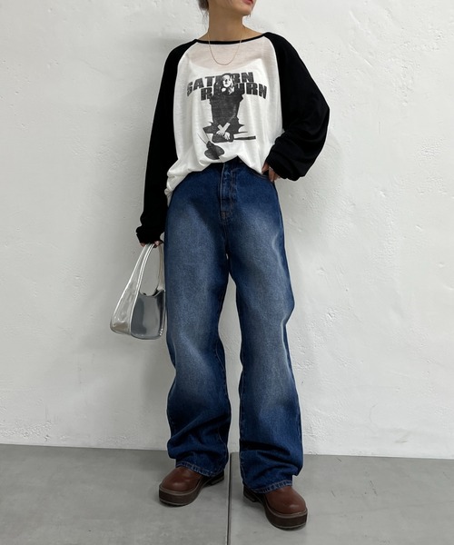 WHO'S WHO gallery(フーズフーギャラリー)の「シャーロットシアーラグランロンT(Tシャツ/カットソー・レディース・ブラック/ミント・FREE)」の12枚目の写真