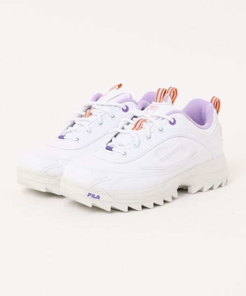 FILA(フィラ)の「《FILA》Distorter Premium(スニーカー・レディース・ブラック/ホワイト/ベージュ/ホワイト系その他/ホワイト系その他2/ホワイト×ネイビー/ホワイト系その他3/ベージュ系その他・23.5cm/22.5cm/24.5cm/23.0cm/25.0cm/24.0cm)」の1枚目の写真