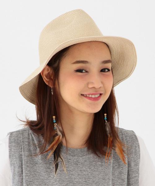 Another Edition（アナザーエディション）の「ブレード中折れハット/AE BRAID ナカオレ HAT（ハット・レディース・オフホワイト/ベージュ/ダークブラウン・フリー）」の2枚目の写真