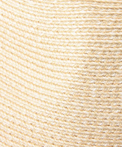 Another Edition（アナザーエディション）の「ブレード中折れハット/AE BRAID ナカオレ HAT（ハット・レディース・オフホワイト/ベージュ/ダークブラウン・フリー）」の8枚目の写真