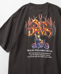 【BEN DAVIS/ベンデイビス】ヴィンテージバイカーデザイン プリント ピグメント加工 ヘビーウェイト半袖Tシャツ/GORILLA BIKE VNTG TEE