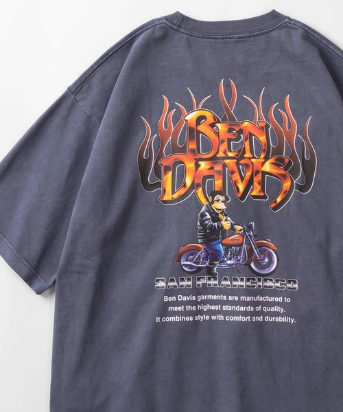 BEN DAVIS(ベンデイビス)の「【BEN DAVIS/ベンデイビス】ヴィンテージバイカーデザイン プリント ピグメント加工 ヘビーウェイト半袖Tシャツ/GORILLA BIKE VNTG TEE(Tシャツ/カットソー・メンズ・チャコールグレー/ブルーグレー/カーキ・M/L/XL)」の3枚目の写真