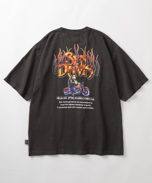 BEN DAVIS(ベンデイビス)の「【BEN DAVIS/ベンデイビス】ヴィンテージバイカーデザイン プリント ピグメント加工 ヘビーウェイト半袖Tシャツ/GORILLA BIKE VNTG TEE(Tシャツ/カットソー・メンズ・チャコールグレー/ブルーグレー/カーキ・M/L/XL)」の9枚目の写真