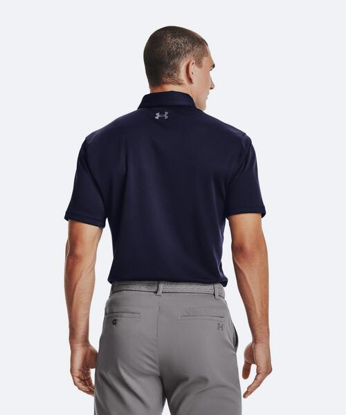 UNDER ARMOUR(アンダーアーマー)の「UAテック ポロ(ゴルフ/メンズ)(ポロシャツ・メンズ・ネイビー・M/S/XXL/XL/L/3XL)」の2枚目の写真