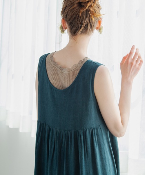 Crisp（クリスプ）の「ヘムギャザーロングワンピース（ワンピース・レディース・グリーン/イエロー・FREE）」の16枚目の写真