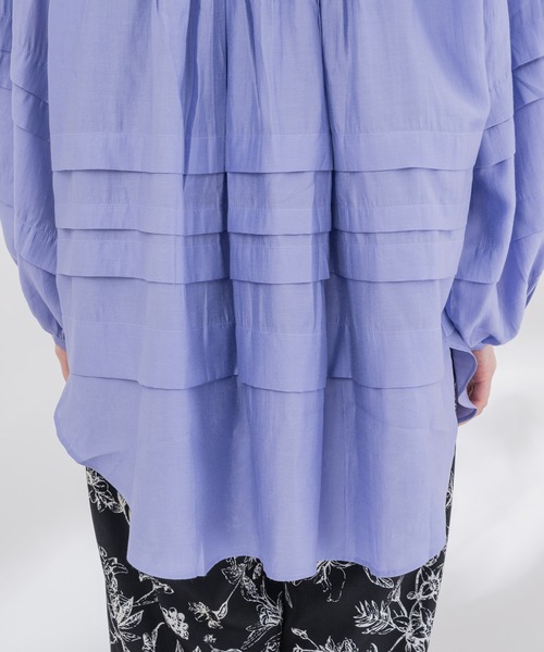 KATHARINE ROSS（キャサリンロス）の「【KATHARINE ROSS】レーヨンタックシアーブラウス（シャツ/ブラウス・レディース・イエロー/パープル・MEDIUM）」の16枚目の写真