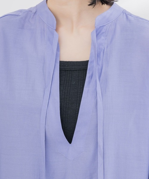 KATHARINE ROSS（キャサリンロス）の「【KATHARINE ROSS】レーヨンタックシアーブラウス（シャツ/ブラウス・レディース・イエロー/パープル・MEDIUM）」の17枚目の写真
