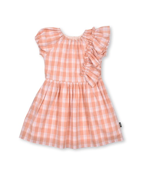 Noeil aime BeBe(ノイユエイムベベ)の「Noeil aime BeBe/サマーチェック肩フリルワンピース(80~130cm)(ワンピース・キッズ・オレンジ系その他/ブルー系その他・90/100/110/120/130/80)」の16枚目の写真