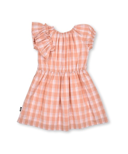 Noeil aime BeBe(ノイユエイムベベ)の「Noeil aime BeBe/サマーチェック肩フリルワンピース(80~130cm)(ワンピース・キッズ・オレンジ系その他/ブルー系その他・90/100/110/120/130/80)」の17枚目の写真