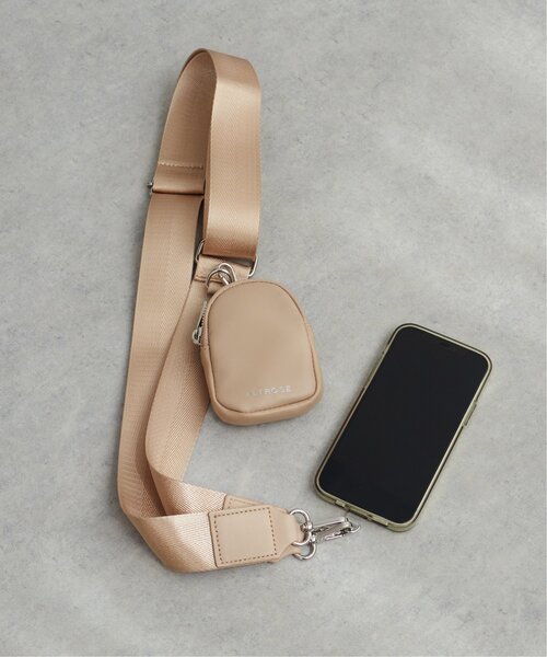 VENCEEXCHANGE（ヴァンスエクスチェンジ）の「ポーチ付きベルトスマホストラップ（ショルダーバッグ・レディース・ブラック/シルバー/ベージュ/オフホワイト・FREE）」の4枚目の写真