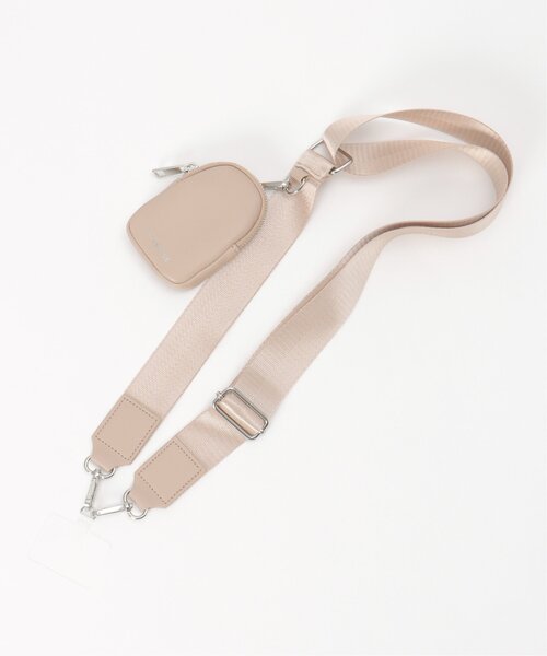 VENCEEXCHANGE（ヴァンスエクスチェンジ）の「ポーチ付きベルトスマホストラップ（ショルダーバッグ・レディース・ブラック/シルバー/ベージュ/オフホワイト・FREE）」の18枚目の写真