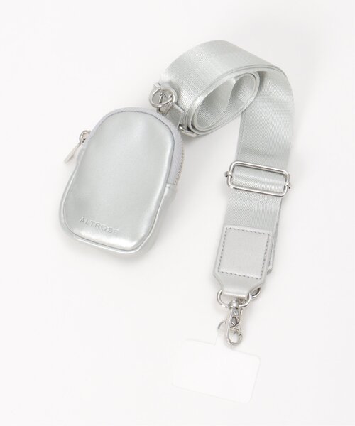 VENCEEXCHANGE（ヴァンスエクスチェンジ）の「ポーチ付きベルトスマホストラップ（ショルダーバッグ・レディース・ブラック/シルバー/ベージュ/オフホワイト・FREE）」の7枚目の写真