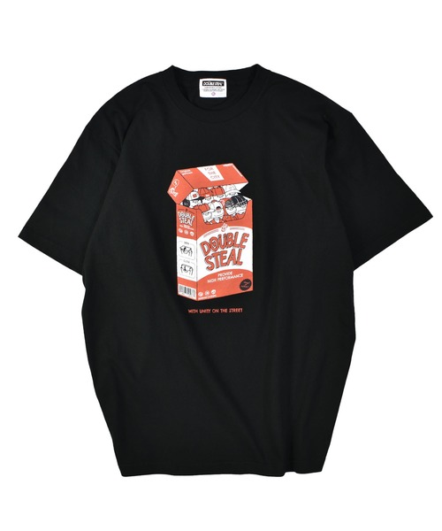 DOUBLE STEAL（ダブルスティール）の「ダブズ in the Box Tシャツ（Tシャツ/カットソー・メンズ・ブラック/ダークブラウン/ホワイト/イエロー・LARGE/X-LARGE/XX-LARGE/MEDIUM）」の3枚目の写真
