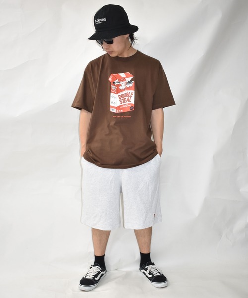 DOUBLE STEAL（ダブルスティール）の「ダブズ in the Box Tシャツ（Tシャツ/カットソー・メンズ・ブラック/ダークブラウン/ホワイト/イエロー・LARGE/X-LARGE/XX-LARGE/MEDIUM）」の10枚目の写真