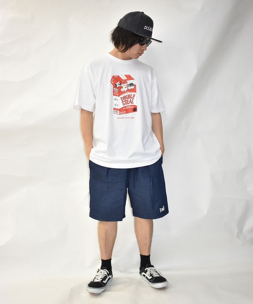 DOUBLE STEAL（ダブルスティール）の「ダブズ in the Box Tシャツ（Tシャツ/カットソー・メンズ・ブラック/ダークブラウン/ホワイト/イエロー・LARGE/X-LARGE/XX-LARGE/MEDIUM）」の12枚目の写真