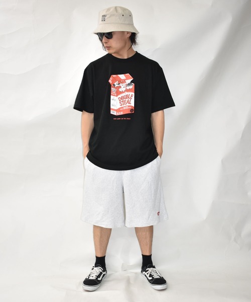 DOUBLE STEAL（ダブルスティール）の「ダブズ in the Box Tシャツ（Tシャツ/カットソー・メンズ・ブラック/ダークブラウン/ホワイト/イエロー・LARGE/X-LARGE/XX-LARGE/MEDIUM）」の14枚目の写真