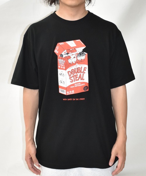 DOUBLE STEAL（ダブルスティール）の「ダブズ in the Box Tシャツ（Tシャツ/カットソー・メンズ・ブラック/ダークブラウン/ホワイト/イエロー・LARGE/X-LARGE/XX-LARGE/MEDIUM）」の16枚目の写真